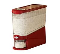 Distributeur de riz - Capacité de 6 kg - Distributeur hermétique de type | Seau à riz anti-moucherons avec tasse à mesurer pour haricots, maïs, céréales, sucre, bonbons, collations, flocons d'avoine