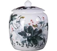 Distributeur de riz et boîte de rangement, bocal de grande capacité avec couvercle pour riz, soja, maïs, farine, flocons d'avoine