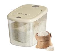 Distributeur De Riz Grand Modèle | Boîtes De Stockage De Riz Grande Capacité Pour Cuisine | Système de Distribution Hermétique Multifonctionnel Scellé Sûr pour Aliments pour Organisation