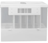 Distributeur de riz, matière plastique, capacité 10 kg, blanc, 6 niveaux