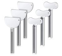 Distributeur de rouleau de dentifrice - Lot de 6 presse-tubes en métal, outil adapté aux , dispositif de presse avec prise en main confortable | Extracteur de pâte facile à utiliser pour les