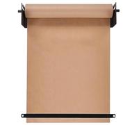 Distributeur de rouleau de papier kraft de 50 m - Support mural pour tableau d'affichage pour enfants, menus de café, listes de choses à faire