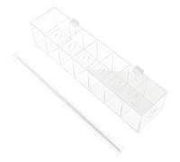 Distributeur de Rouleaux D’étiquettes Autocollantes 7 Compartiments | Organisation Minimaliste, Haute Capacité, Nettoyage Simple, pour Comptoirs de Vente et Cuisines