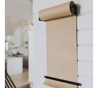 Distributeur de rouleaux de papier kraft avec cutter, support mural robuste pour bureau et café