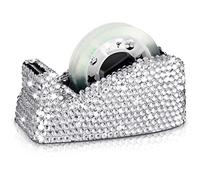 Distributeur de ruban adhésif à paillettes de luxe fait à la main avec 2 rubans adhésifs pour filles et femmes pour bureau, école, cadeau, transfert thermique