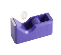 Distributeur de ruban adhésif de bureau avec base antidérapante, distributeur de ruban adhésif coloré et robuste pour emballage au bureau, restaurant, magasin de fleurs, magasin de gâteaux, violet