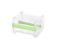 Distributeur de ruban adhésif de bureau, boîte de rangement en plastique transparent pour loisirs créatifs, scrapbooking, école verte