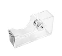 Distributeur de ruban adhésif de bureau transparent en acrylique pour maison, école, bureau, scrapbooking, loisirs créatifs, argenté