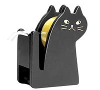 Distributeur de ruban adhésif en bois en forme de chat mignon | Dévidoir de ruban adhésif vintage en bois | Distributeur de ruban adhésif pour un emballage efficace pour dortoir, salon, cuisine, S