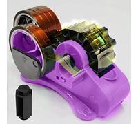 Distributeur de ruban adhésif thermique pour sublimation, semi-automatique, avec compartiments et 2 bobines de 2,5 cm et 7,6 cm, pour ruban de transfert thermique, violet