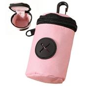 Distributeur de sac à ordures pour animaux de compagnie - Petit support à fermeture éclair avec clip, transport portable pour le nettoyage des chiens | distribution facile et
