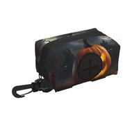 Distributeur de sac poubelle pour animaux de compagnie en forme de citrouille Halloween parfait pour le camping, la randonnée