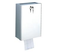 Distributeur de sachets hygiéniques et poubelle inox DELABIE 2561D