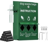 Distributeur de sachets pour déchets canins - 600 sachets verts pour déchets canins - Distributeur écologique de sachets pour déchets canins - Solution pratique pour les propriétaires de chiens