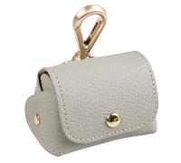 Distributeur de sacs à crottes en similicuir Duvoplus Gris 6,5x8,5x9 cm