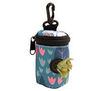 Distributeur de sacs à déjections canines - 5 x 5 x 8,5 cm - Support de sac pour chien, accessoire de promenade pour chien, accessoire de promenade pour animaux de compagnie, outil de voyage en plein