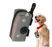 Distributeur de sacs à déjections canines - Conteneur de poche de rangement pour déjections canines - Distributeur de sacs à déjections canines portable avec crochet de support pour utilisation en