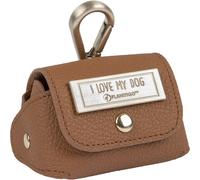 Distributeur de sacs à déjections canines Flamingo Quint Marron 8,5x6x5,5 cm