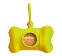 Distributeur de Sacs pour Animaux Domestiques United Pets Bon Ton Neon Chien Jaune (8 x 4,2 x 5 cm)