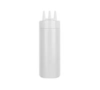 Distributeur de sauce à 3 trous - Gadgets de cuisine en polyéthylène de qualité alimentaire - 3 capacités - 3 couleurs au choix