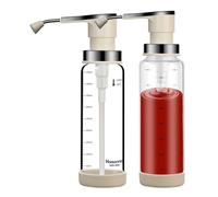 Distributeur De Sauce À Pompe,450 ML 2 Pièces Multifonctionnel - Distributeur À Pompe De Sirop - pour Stockage Cuisine Maison Restaurant Salle À Manger Quotidien Restauration Café