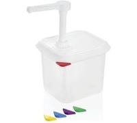 Distributeur de sauces GN 1/6, 2,6 l, hauteur 150mm, polypropylène