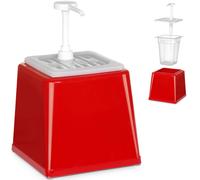 Distributeur de sauce ketchup à pompe 2,5 l rouge - Hendi 203521