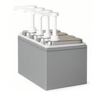 Distributeur de Sauce Professionnel - 4 Pompes - 4 × 1 L - Distributeur de Condiments