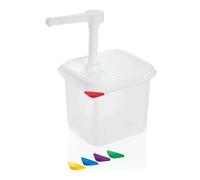 Distributeur de sauces GN 1/6, 2,6 l, hauteur 150mm, polypropylène