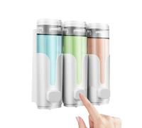 Distributeur De Savon - 21x20cm Distributeur De Savon Salle De Bain | Distributeūr De Revitalisant Distributeūr Mural En ABS Étanche Avec Large Ouverture Pour Shampoing, Revitalisant Et Nettoyant Pour