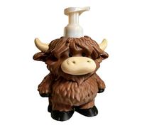 Distributeur de savon - 5,91 pouces 3D imprimé vache rechargeable porte-savon liquide pour salle de bain, pompe à lotion | récipient à savon - pour douche, linge, plan de travail, décoration de la