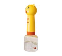 Distributeur de savon - 8 x 27,5 cm en forme d'ours pour nettoyage sans contact, cuisine et salle de bain avec fonction rechargeable par USB, motif chat pour la maison, l'évier, la douche, 350 ml ABS