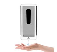 Distributeur de Savon à Main - 1000 ML - Distributeur de Savon Automatique - sans Contact - pour la Maison, la Cuisine, l'hôtel, Le Bureau, Le Restaurant, Les établissements de santé Argent