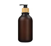 Distributeur de savon à main avec, Distributeur de savon for les mains, paquet 3, 500ml, Grain bois givré, rechargeable, multicolore, salle bains et cuisine(Brown,Wei)
