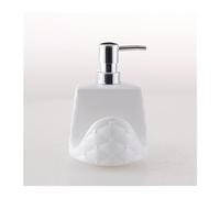 Distributeur de Savon à Pompe Distributeur de Savon Blanc for Gel Douche, à Vaisselle, shampoing, Bouteille en céramique (400 ml/13,52 oz)