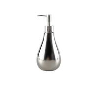 Distributeur de Savon à Pompe Distributeur de Savon givré for Cuisine et Salle Bain, Pompe à en céramique, Bouteille argentée for Lotion, Essence, Huile Massage (400ml/13.52oz)