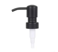 Distributeur de savon à tête de pompe en acier inoxydable avec construction et fonction de presse lisse compatible avec 28/400 bouteilles filetées (P6 tête ronde)