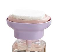Distributeur de savon à vaisselle, 13,2 x 10,2 x 6,1 cm, porte-éponge à drainage rapide, accessoire de solution de nettoyage de vaisselle, accessoire compact pour dortoir, appartement, camping-car