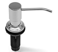 Distributeur de Savon à Vaisselle encastrable pour évier de Cuisine (Chrome) Fait en Acier Inoxydable, avec réservoir Grande capacité de 500 ML, Remplissage Facile à partir du Dessus