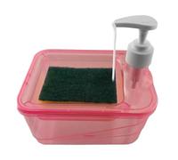 Distributeur de savon - ABS 6 pouces | Porte-éponge - Organisateur d'évier de cuisine durable et hygiénique, facile à utiliser pour le nettoyage quotidien, idéal pour la maison, la salle de bain, le b