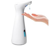 Distributeur de savon automatique - 200 ml - Distributeur de savon électrique sans contact - Avec capteur infrarouge - Pour salle de bain, toilettes, cuisine, hôtel, restaurant - Sans perçage