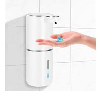 Distributeur de Savon Automatique, 380ml Distributeur Savon Cuisine, USB Rechargeable Distributeur Savon Automatique, pour Cuisine, Salle de Bain