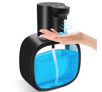 Distributeur de Savon Automatique, 500ml | Rechargeable par USB, 4 niveaux réglables, Étanche IPX5, pour Salle de Bain, Cuisine