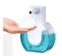 Distributeur de savon automatique - 800 mAh - Fixation murale - Sans contact - 420 ml - Distributeur de savon électrique avec capteur - Rechargeable par USB - Pour salle de bain, cuisine, bureau