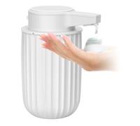 Distributeur de savon automatique à pompe large Blanc PM | Pompe automatique pour lavabo de salle de bain et cuisine pour lavage des mains communes familiales
