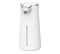 Distributeur de savon automatique à pompe silencieuse en plastique blanc | Capteur infrarouge automatique, option de compression manuelle, double action pour les tâches de cuisine et de salle de bain