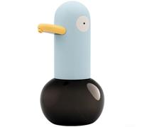 Distributeur de savon automatique avec mousse, 400 ml, infrarouge sans contact, 1800 mAh, rechargeable par USB, fonction autonettoyante pour cuisine et salle de bain, design canard (bleu)