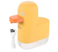 Distributeur de Savon Automatique Canard Mignon 1100mah pour Salle de Bain | ABS et Pet, Mousse Rapide et Usage sans Contact, Ipx4, Design Dessin Animé Léger
