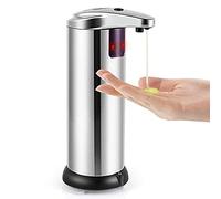 Distributeur de savon automatique de 250 ml pour évier de cuisine IPX6 étanche sans contact à piles Distributeur de savon pour salle de bain, hôtel, restaurant, lieu public