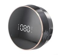 Distributeur de savon automatique de 300 ml avec capteur infrarouge pour mousse ou gel avec montage mural et indicateur de température (gel noir)